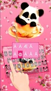 Panda Sakura Keyboard Theme screenshot 4