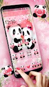 Yêu màu hồng dễ thương panda launcher chủ đề bài đăng