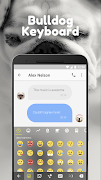 English Bulldog Emoji Keyboard Theme For Snapchat 海報
