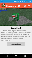 Dinosaur Mod Para MCPE` imagem de tela 2