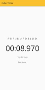 Rubik Cube Timer captura de pantalla 1