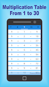 Multiplication table - (Maths Game) Screenshot 1