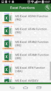 Guide Functions in Excel اسکرین شاٹ 2