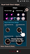 Royal Gold Clock Widget اسکرین شاٹ 5