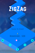3D ZigZag Ball Runner poster