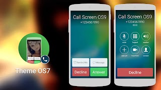 Call Screen Theme OS7 Ekran Görüntüsü 3