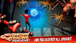 Hoverboard Racing Spider Attack تصوير الشاشة 1