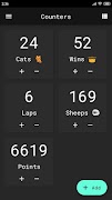 Counters - Simple, Material-Dark Tally Counter ภาพหน้าจอ 2