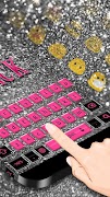 Pink Black Keyboard تصوير الشاشة 2