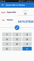 Square Mile to Hectare / sq mi to ha โปสเตอร์