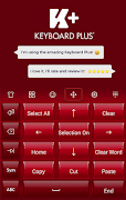 Fancy Red Keyboard ภาพหน้าจอ 3