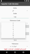 Capacitor Code Calculator Screenshot 2