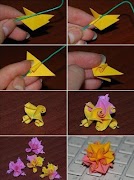 折纸纸花教程 海报