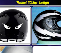 Helmet Sticker Design โปสเตอร์