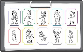 Coloring Subways Surfers 海報