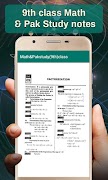 9th class math & pak study notes скриншот 3