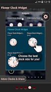 Flower Clock Widget imagem de tela 6