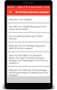Air Hostess Interview Question screenshot 1