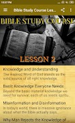 Bible Study Course Lesson 2 poster