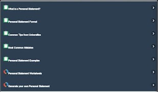Personal Statement Lite تصوير الشاشة 1