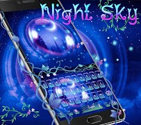 Night Sky Keyboard theme poster