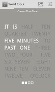 Word Clock Plakat