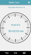 Maths Clock poster