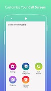 برنامه‌نما Call Screen Bubble Dialer OS10 عکس از صفحه
