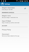 برنامه‌نما Weigh Today عکس از صفحه