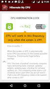 1 Schermata Hibernate My CPU (Save Battery