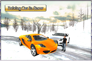Driving Car In Snow screenshot 2