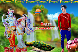 Janmashtami Photo Editor Frame Affiche