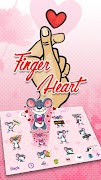 Finger Heart Theme&Emoji Keyboard স্ক্রিনশট 1