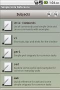 Simple Unix Reference syot layar 2