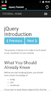 Jquery Full Tutorial Offline Screenshot 1