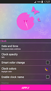 Pink Clock Widget screenshot 6