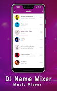 DJ Name Mixer With Music Player - Mix Name To Song screenshot 1