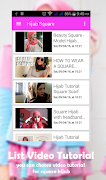برنامه‌نما Hijab Square Tutorial Video عکس از صفحه