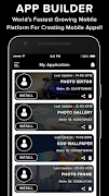 6 Schermata APP Maker, Builder & Creator - DIY App Development