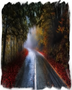 Rain Road Puzzle poster