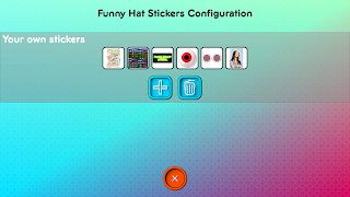 Funny Hat Stickers captura de pantalla 7