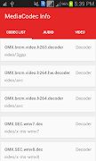 MediaCodec Info Plakat