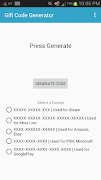 Gift Code Generator screenshot 1