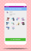 Cute Anime Life Stickers - WAStickerApps 截图 5