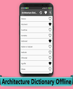 Architecture Dictionary Offline تصوير الشاشة 1