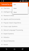برنامه‌نما Artificial Intelligence Tutorial عکس از صفحه