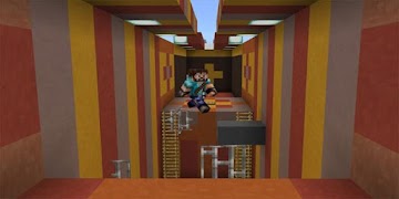 پوستر Map Super Lava Run Minecraft