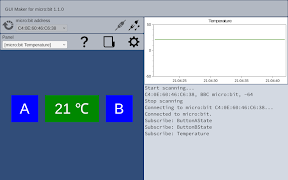 برنامه‌نما GUI Maker for micro:bit عکس از صفحه