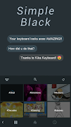 برنامه‌نما Simple Black Keyboard Theme عکس از صفحه
