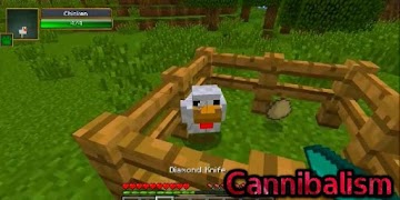Cannibalism Mod for Minecraft poster